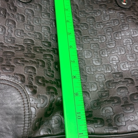 EMBOSSED leather GUCCI weekender - Picture 10 of 16